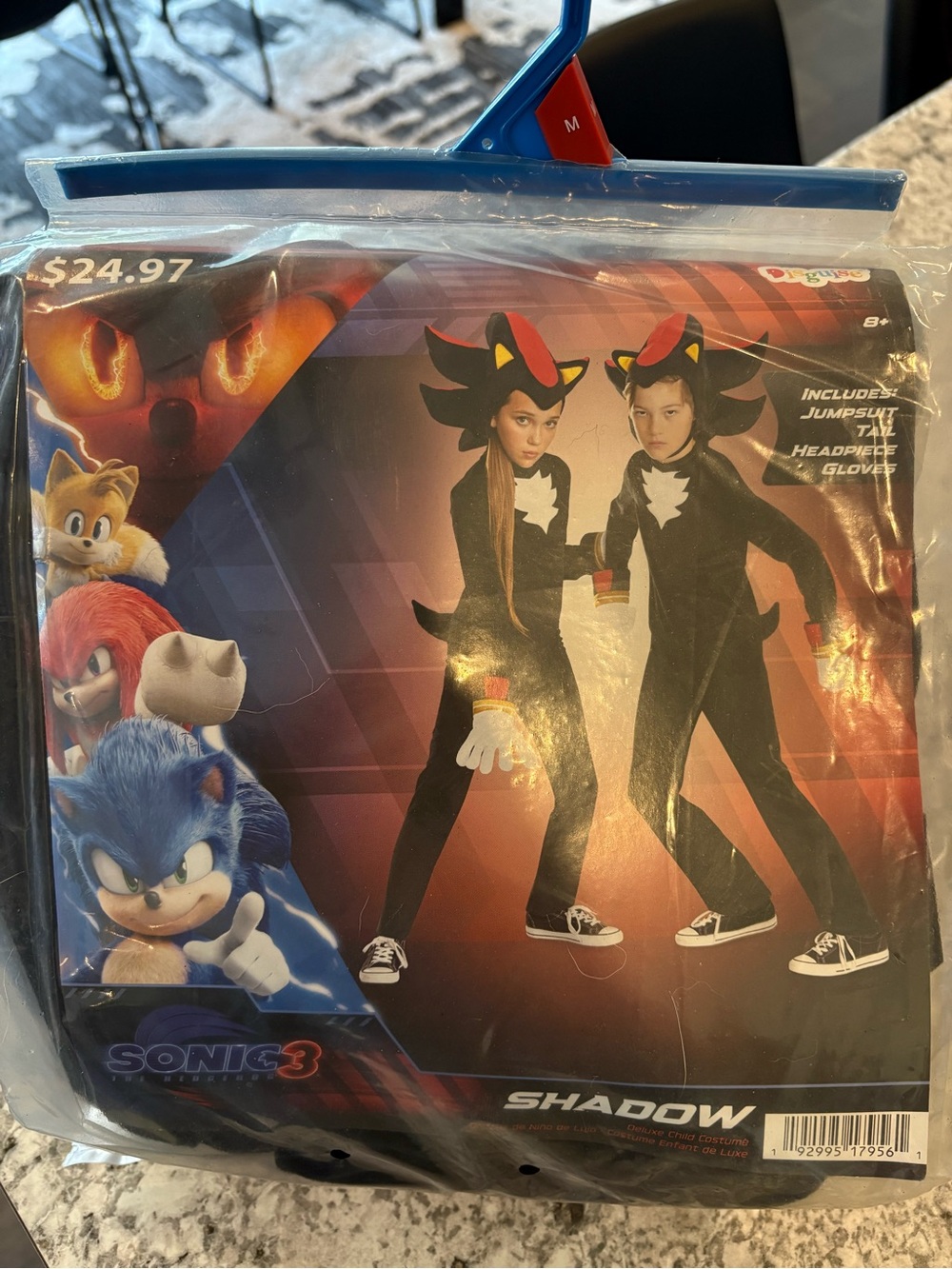 Shadow Kids Costume - Black - Licensed